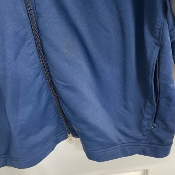 Nike Jacket Full Zip Athletic Lightweight Navy Gray Mens size XL - Picture 8 of 10